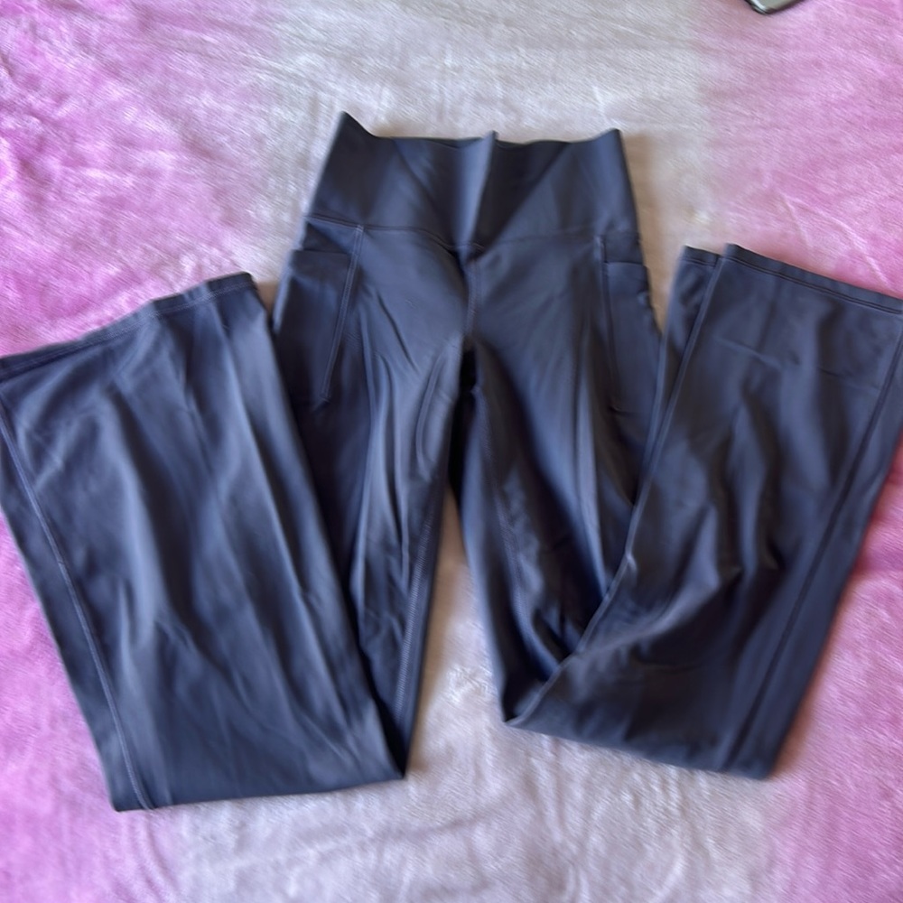 athleta purple flair leggings